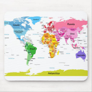 Mousepad Mapa do mundo