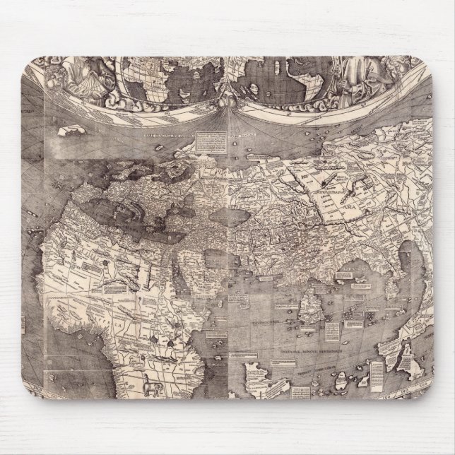 Mousepad Mapa do mundo | 1507 (Frente)