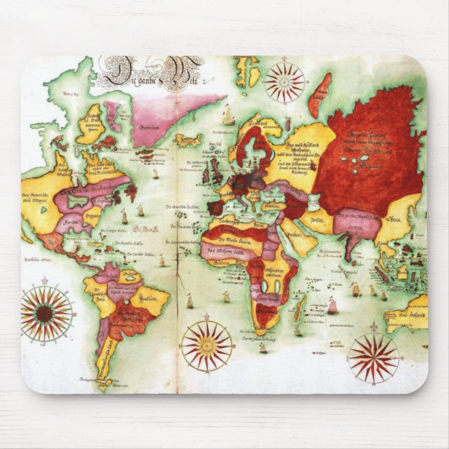 Mousepad Mapa do mundo 1675 (Frente)