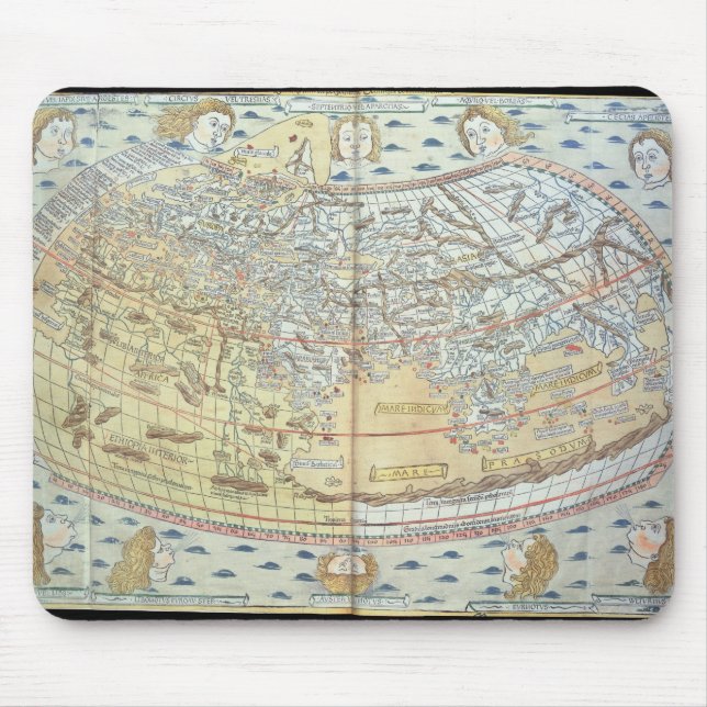 Mousepad Mapa do mundo 2 (Frente)
