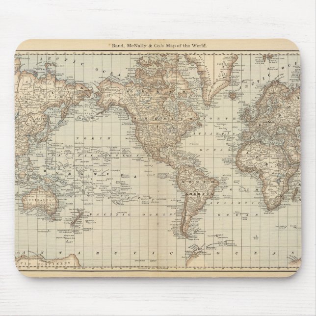 Mousepad Mapa do Mundo 2 (Frente)