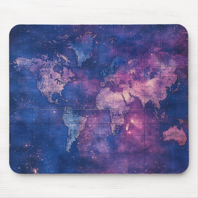 Mousepad Mapa do Mundo Celestial Roxo (10) (Frente)