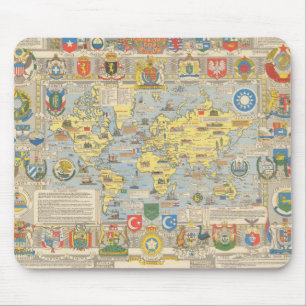 Mousepad Mapa do Mundo das Nações Unidas