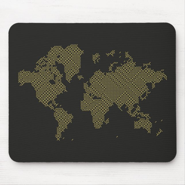 Mousepad Mapa do mundo de Digitas (Frente)