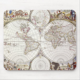 Mousepad Mapa do mundo do atlas Maior