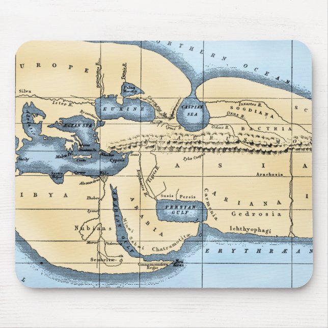 MOUSEPAD MAPA DO MUNDO: ERATOSTHENES (Frente)