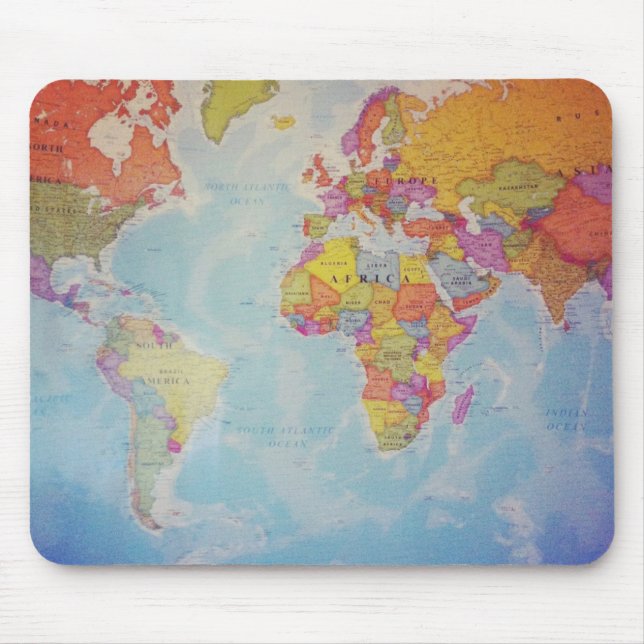 Mousepad Mapa do Mundo legal (Frente)