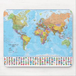Mousepad Mapa do mundo Mousepad/Mousemat
