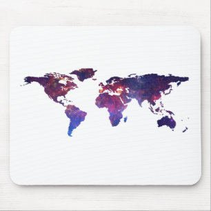 Mousepad Mapa do mundo novo bravo