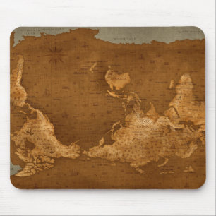 Mousepad Mapa do mundo - upside-down