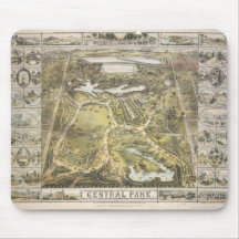 Mapa do Parque Central do Nova Iorque, 1863