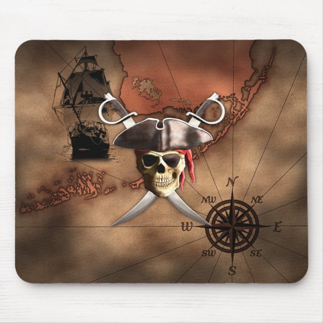 Mousepad Mapa do pirata (Frente)