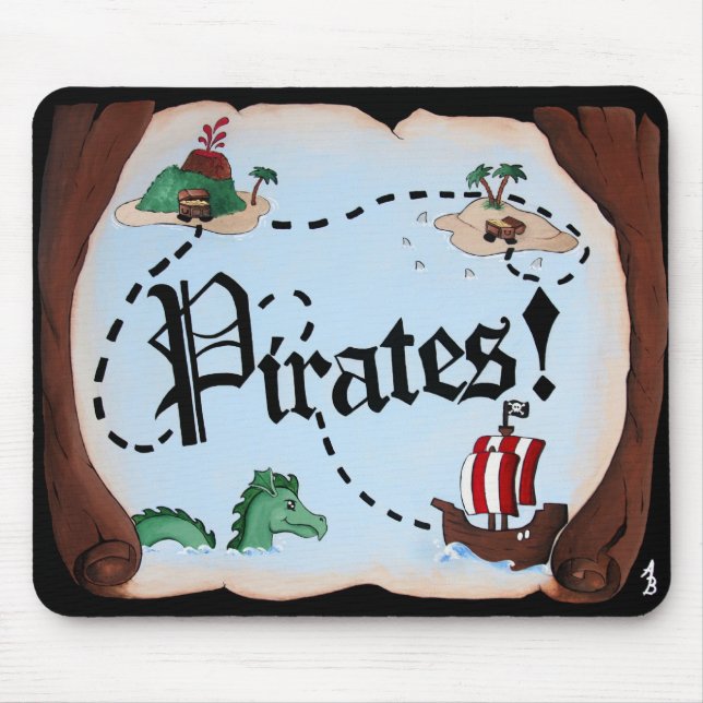 Mousepad Mapa do pirata (Frente)