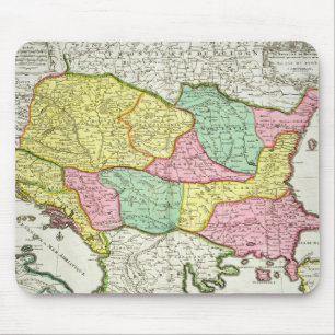 Mousepad Mapa do reino de Hungria e dos estados que