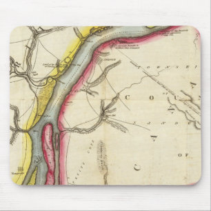 Mousepad Mapa do Rio Detroit e do País Adjacente