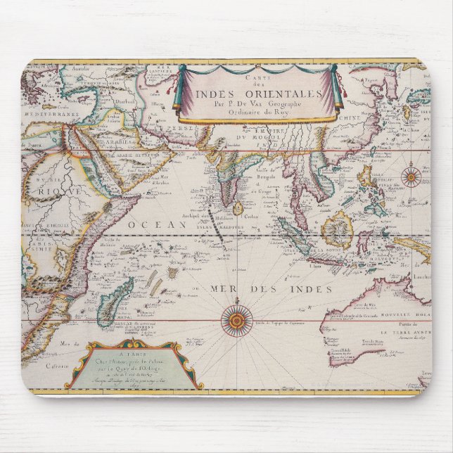 Mousepad Mapa do Sudeste Asiático (Frente)
