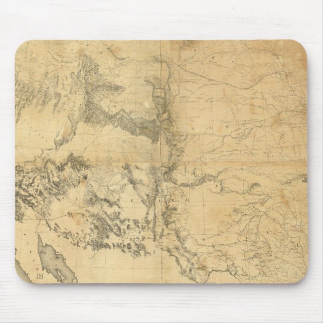 Mousepad Mapa do Território dos Estados Unidos (Frente)
