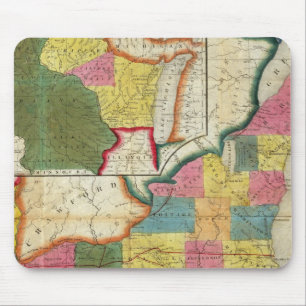 Mousepad Mapa do Território Liquidado de Wisconsin