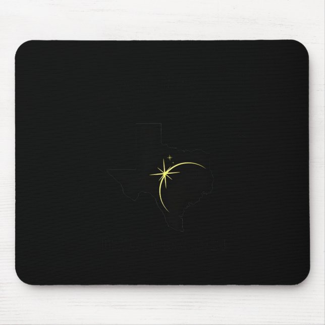 Mousepad Mapa Do Texas Path Of Totality 04.08.2024 Total So (Frente)