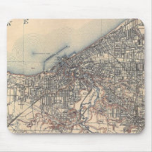 Mapa do vintage de Cleveland (1904)
