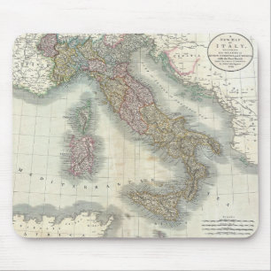 Mousepad Mapa do vintage de Italia