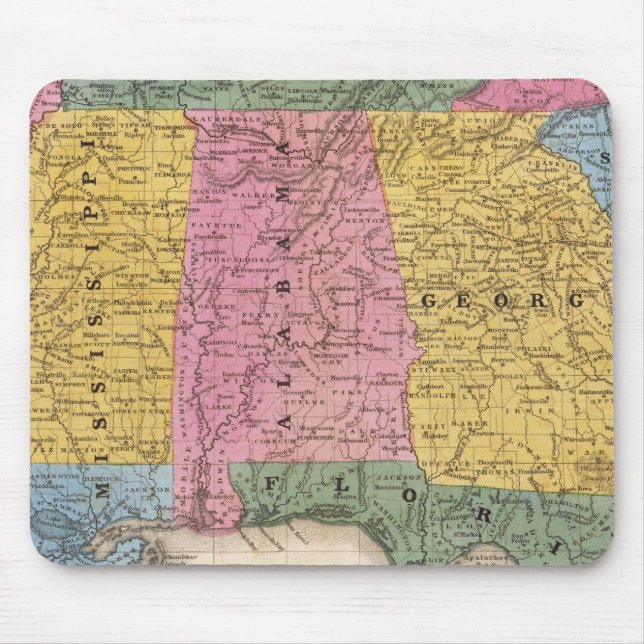 Mousepad Mapa dos Estados do Sul (Frente)