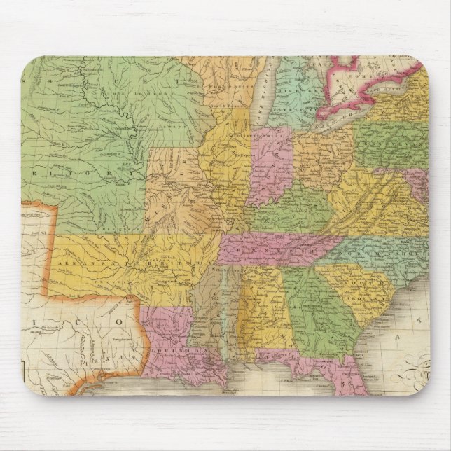 Mousepad Mapa dos Estados Unidos (Frente)