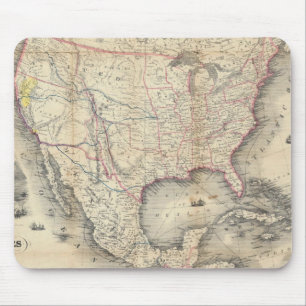 Mousepad Mapa Dos Estados Unidos