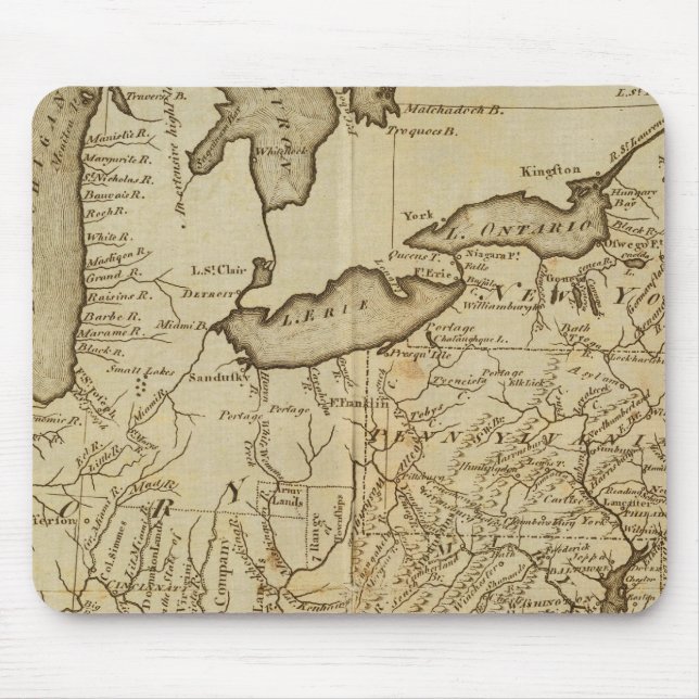 Mousepad Mapa dos Estados Unidos 3 (Frente)