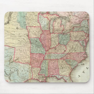 Mousepad Mapa Dos Estados Unidos Da América