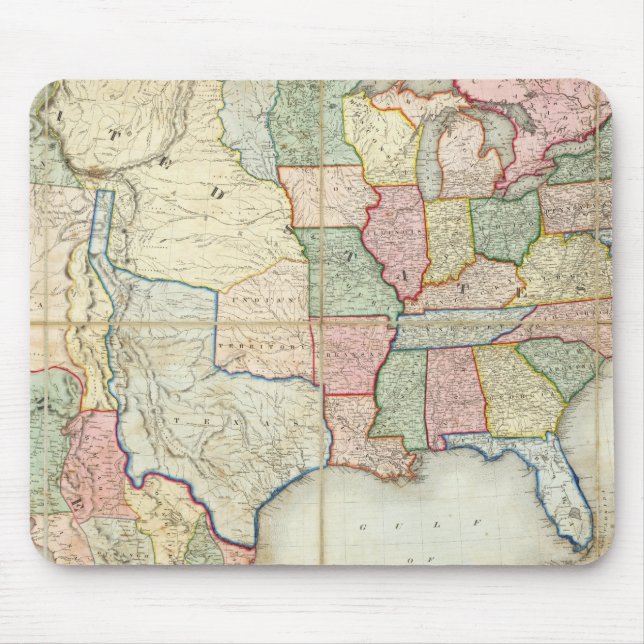 Mousepad Mapa dos Estados Unidos da América (Frente)