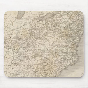 Mousepad Mapa dos Estados Unidos mostrando acordos