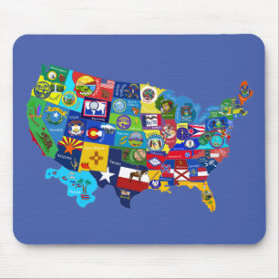 Mousepad Mapa dos EUA
