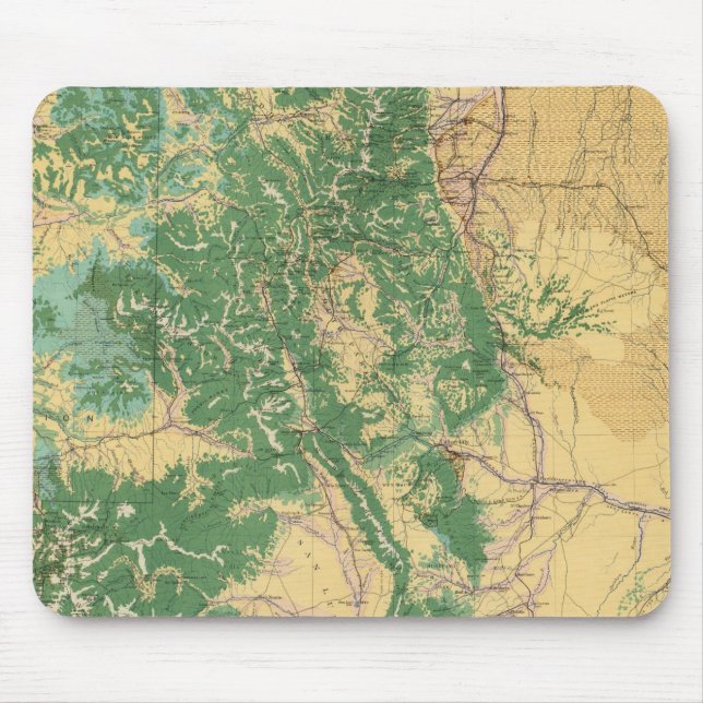 Mousepad Mapa Econômico do Colorado (Frente)