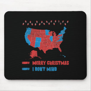Mousepad Mapa Eleitoral 2024 Feliz Natal Eleitores Vermelho