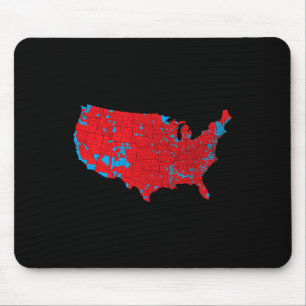 Mousepad Mapa Eleitoral 2024 Red Trump Vance Derrota Blue K
