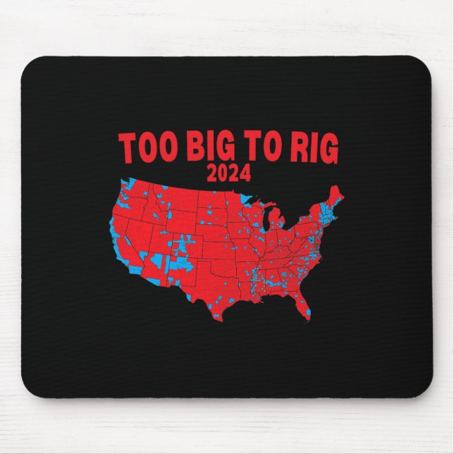 Mousepad Mapa Eleitoral 2024 Trump 312 Mapa Eleitoral Verme (Frente)