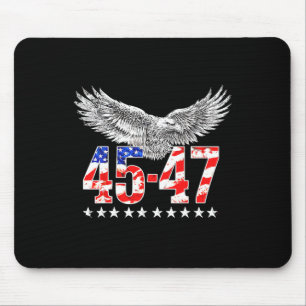 Mousepad Mapa Eleitoral Trump Escorregando Mapa Vermelho da