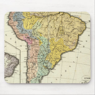 Mousepad Mapa etnográfico da América do Sul