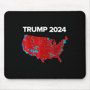 Mousepad Mapa Exato Dos Resultados Eleitorais De 2024 Trump