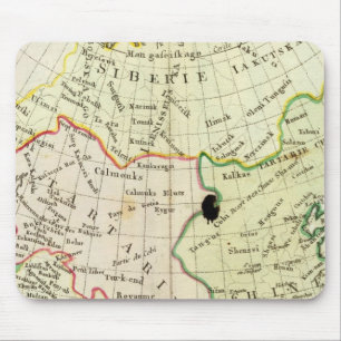 Mousepad Mapa físico da Ásia