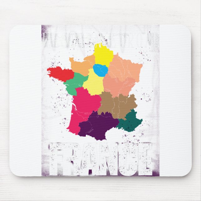 Mousepad mapa frança (Frente)