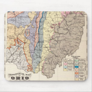 Mousepad Mapa geológico de Ohio