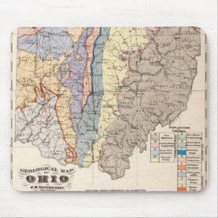 Mousepad Mapa geológico de Ohio