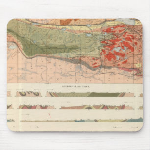 Mousepad Mapa Geológico Geral do Distrito de Marquette