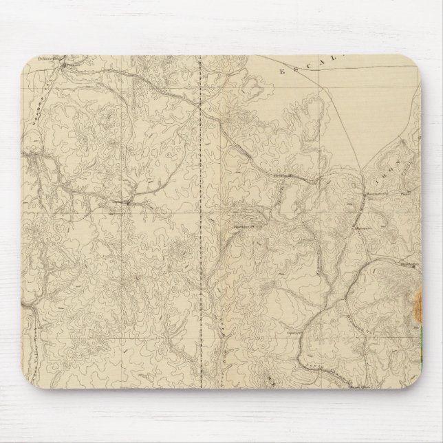 Mousepad Mapa Geológico Mostrando A Parte Sudoeste (Frente)