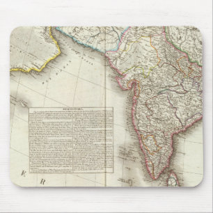 Mousepad Mapa gravado na Índia e na Ásia