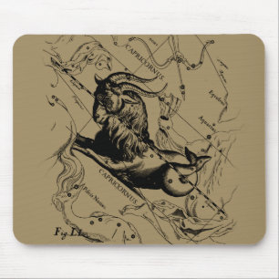 Mousepad Mapa Hevelius da constelação do Capricórnio cerca