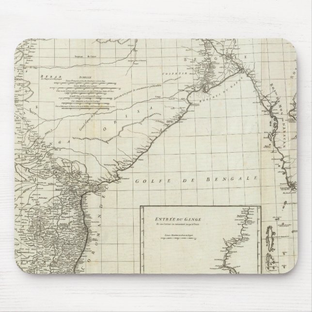 Mousepad Mapa indiano (Frente)