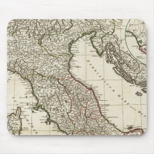 Mousepad Mapa Italiano Clássico (Frente)